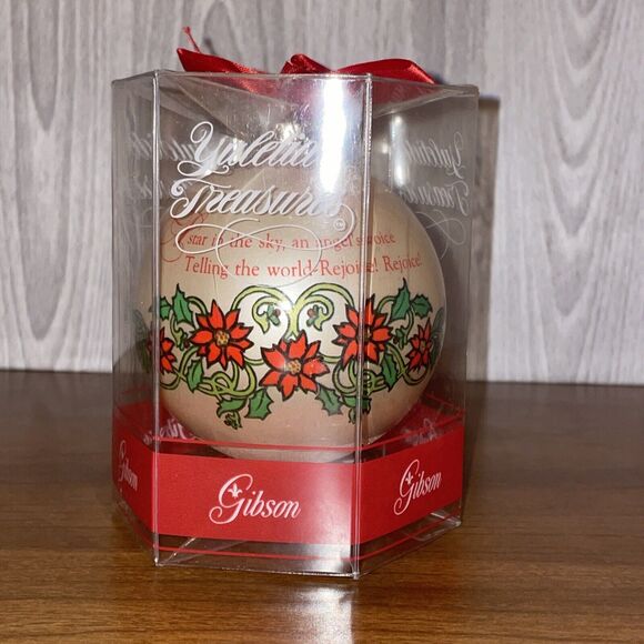 Gibson Yuletide Treasures Christmas Ornament 1980 Helen Steiner Rice - Picture 1 of 11